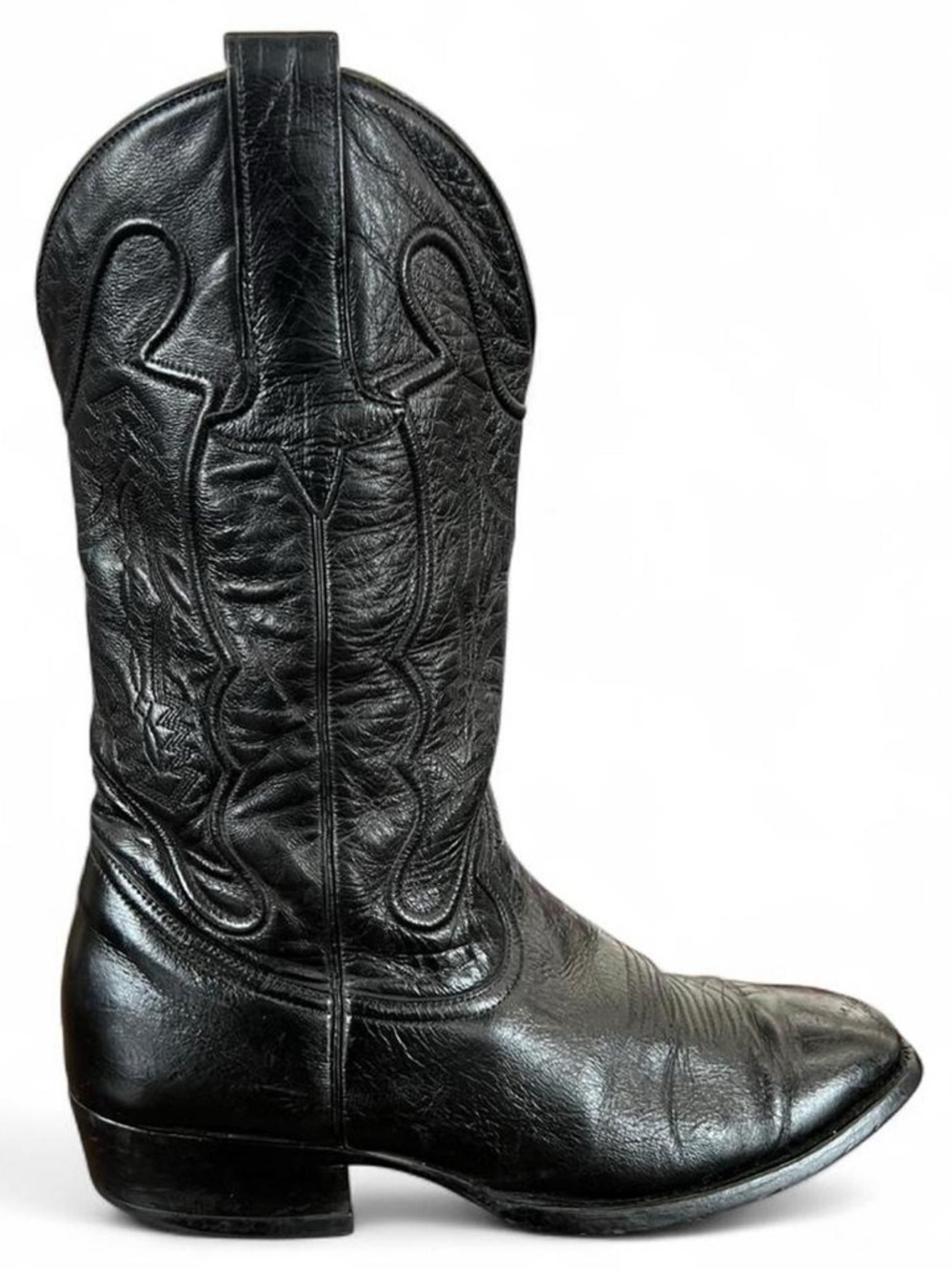Mens Vintage Gavel Leather Western Boots size 8 EE